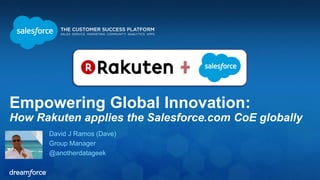 About Rakuten
Who is
a Center of Excellence
What’s
 