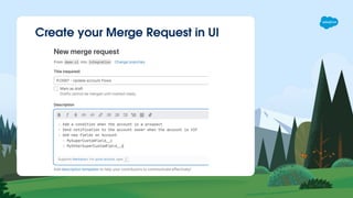 Create your Merge Request in UI
 