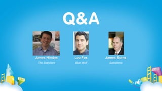 James Hindes    Lou Fox     James Burns
 The Standard   Blue Wolf     Salesforce
 