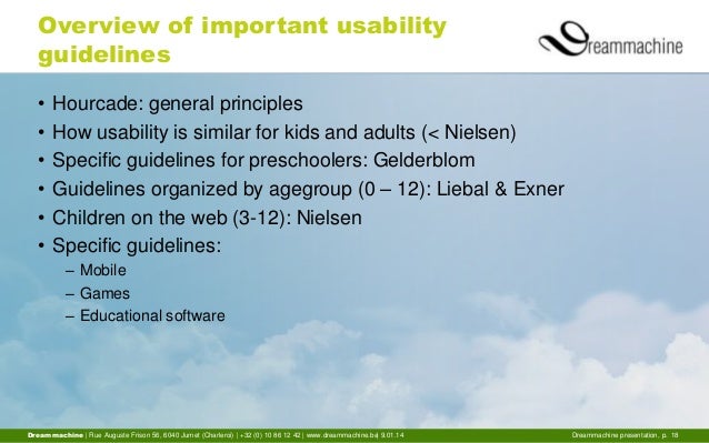 Usability Of Websites For Children Design Guidelines Usability Of Websites For Children Design Guidelines