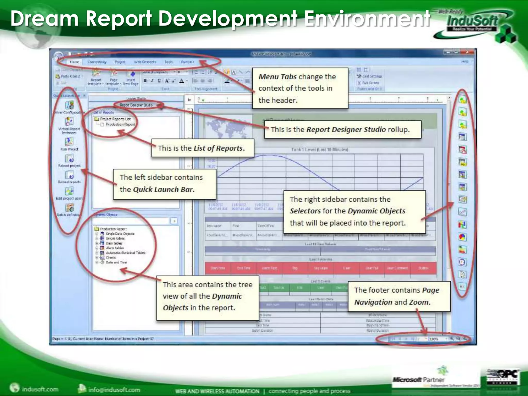 Dream Report Development Environment
 