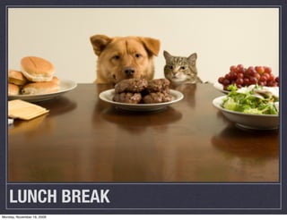 LUNCH BREAK
Monday, November 16, 2009
 