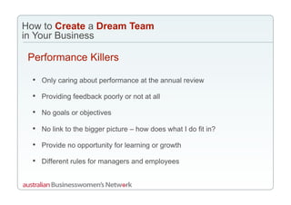 Dream Team Webinar Slides