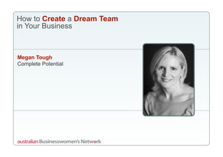 Dream Team Webinar Slides