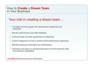 Dream Team Webinar Slides