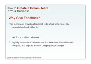 Dream Team Webinar Slides