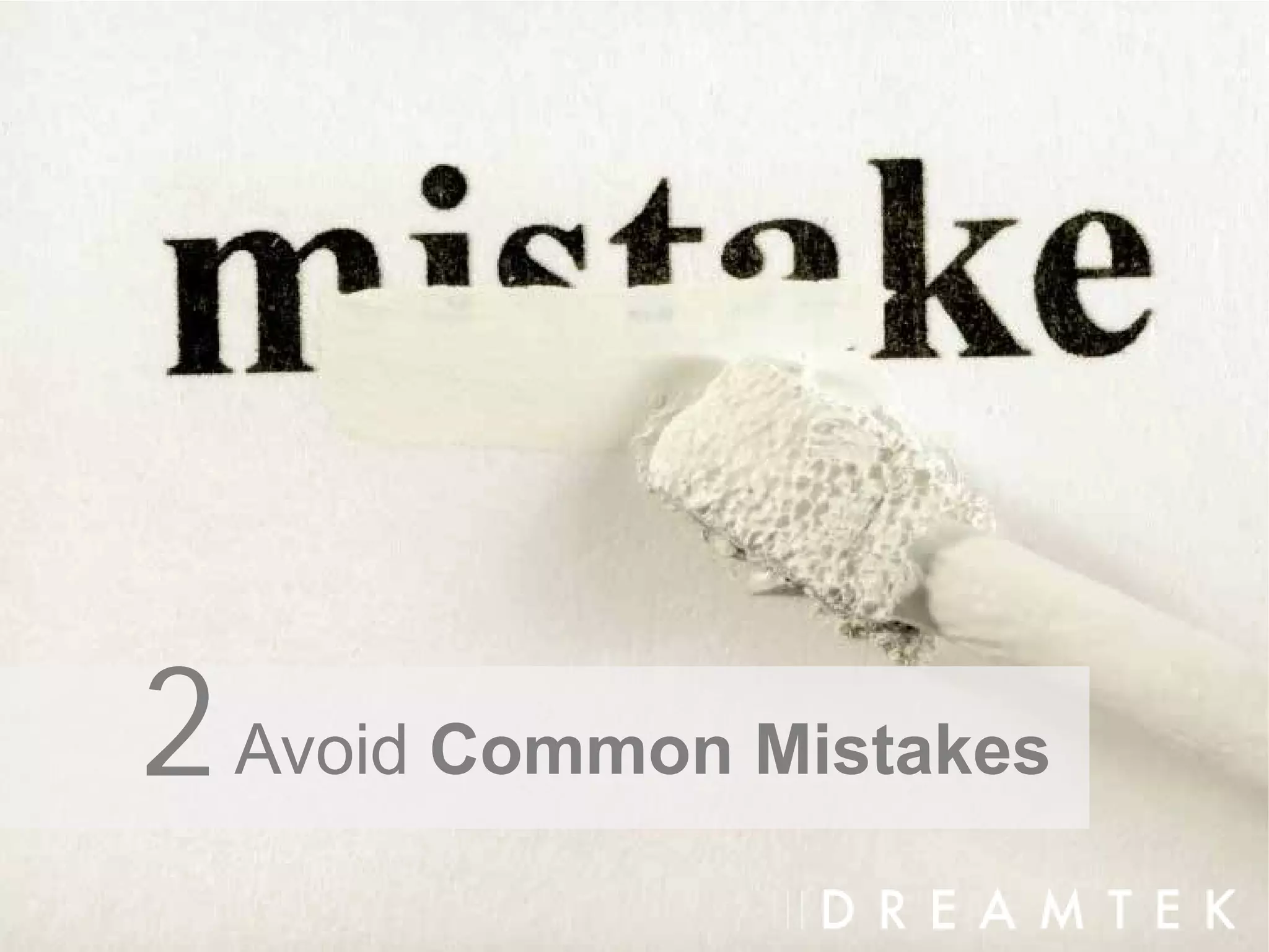 2 Avoid Common Mistakes
 