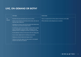 Dreamtek guide to video webcasting