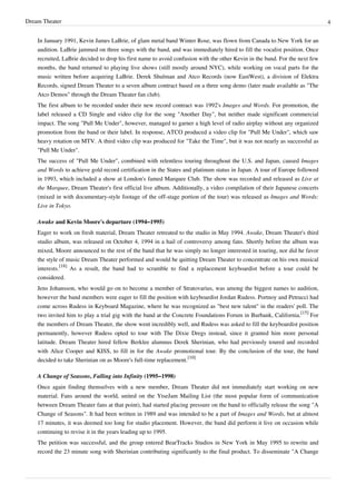 Dream Theater - A Walk Through The Band | PDF
