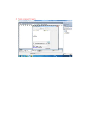 3. Pasos para subir imagen: 
