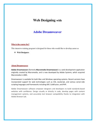 Free Dreamweaver Calendar Extension