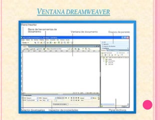 VENTANA DREAMWEAVER
 