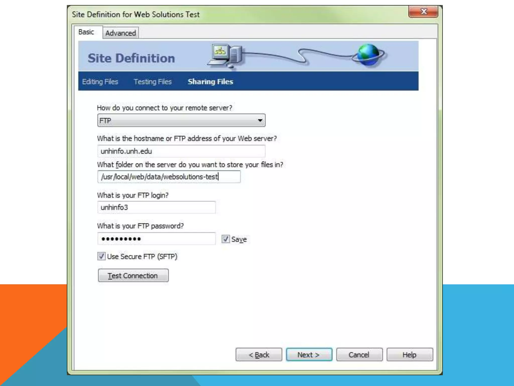 Dreamweaver cs4 site setup wizard