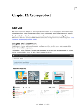 Dreamweaver reference