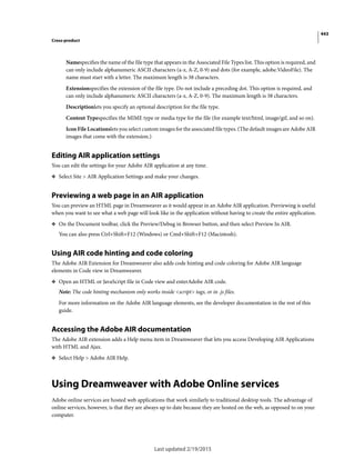 Dreamweaver reference