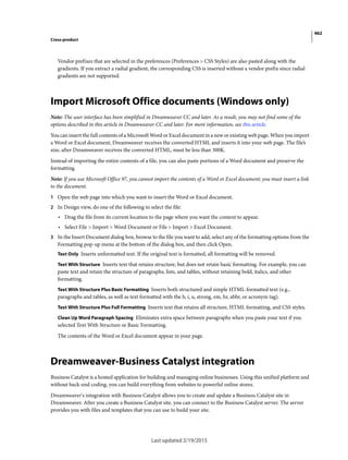 Dreamweaver reference