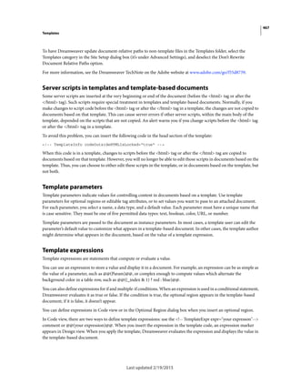 Dreamweaver reference