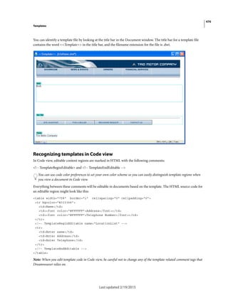 Dreamweaver reference