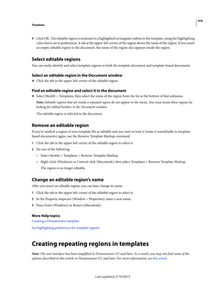 Dreamweaver reference