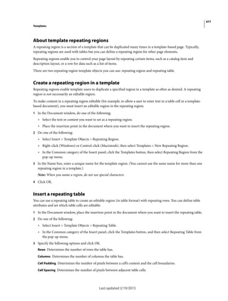 Dreamweaver reference