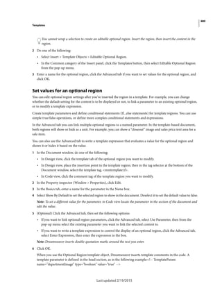 Dreamweaver reference