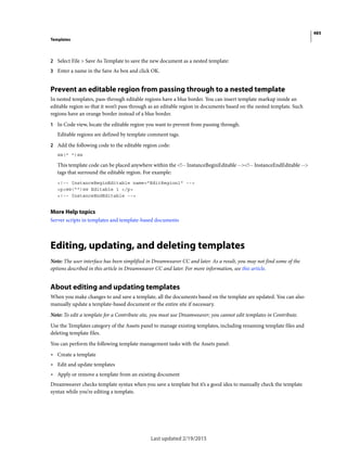Dreamweaver reference