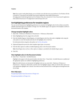 Dreamweaver reference