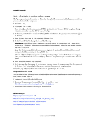 Dreamweaver reference