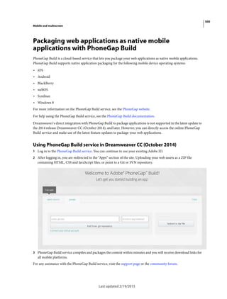 Dreamweaver reference