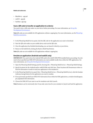 Dreamweaver reference