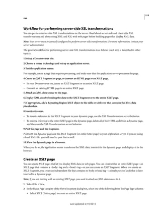 Dreamweaver reference