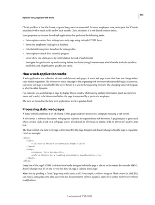 Dreamweaver reference