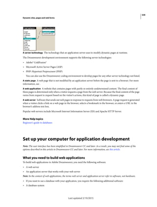 Dreamweaver reference