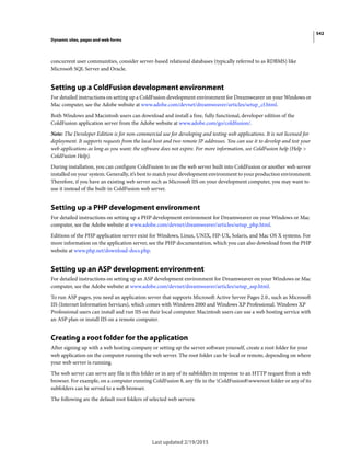 Dreamweaver reference