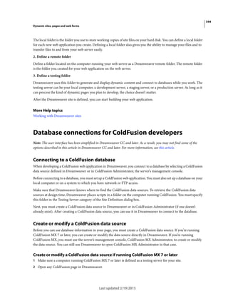 Dreamweaver reference