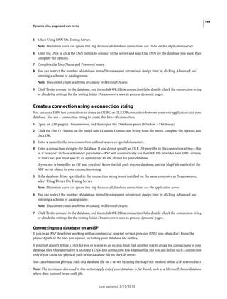 Dreamweaver reference