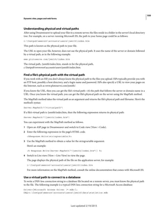 Dreamweaver reference