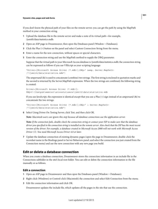 Dreamweaver reference