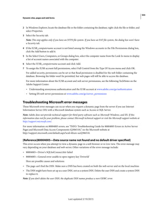 Dreamweaver reference