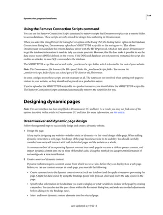 Dreamweaver reference