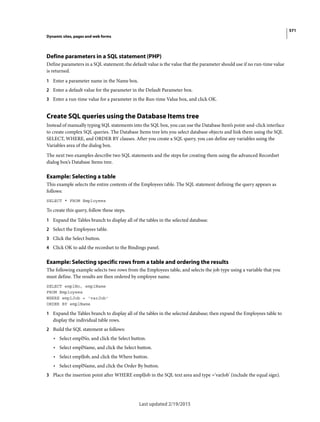 Dreamweaver reference