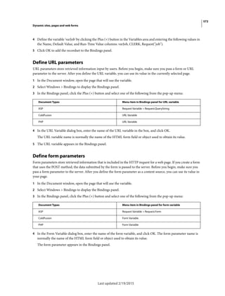Dreamweaver reference