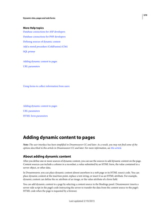 Dreamweaver reference