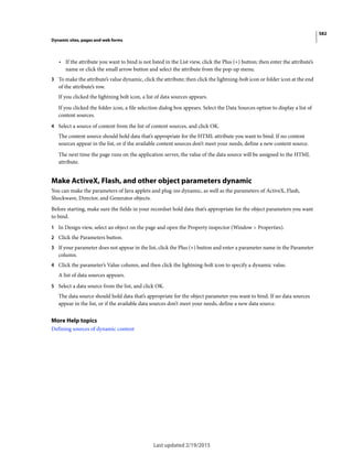 Dreamweaver reference