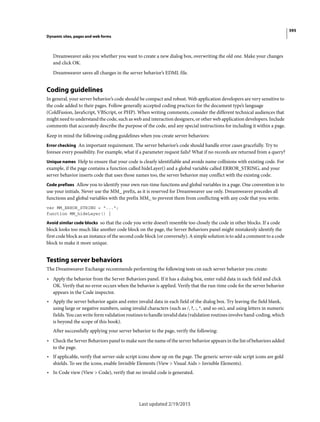 Dreamweaver reference