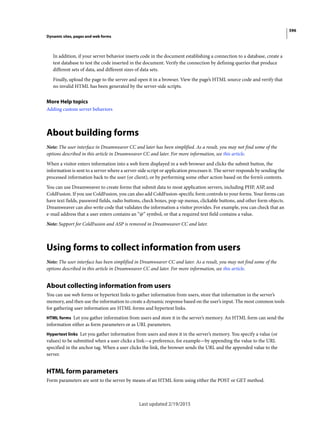 Dreamweaver reference