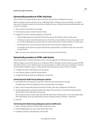 Dreamweaver reference