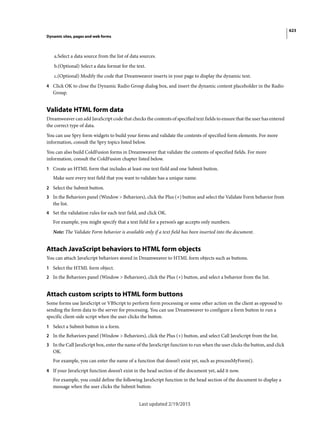 Dreamweaver reference