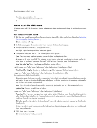 Dreamweaver reference