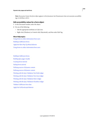 Dreamweaver reference